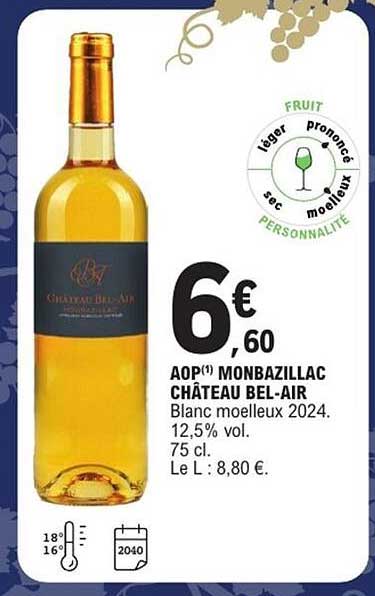 AOP MONBAZILLAC CHÂTEAU BEL-AIR