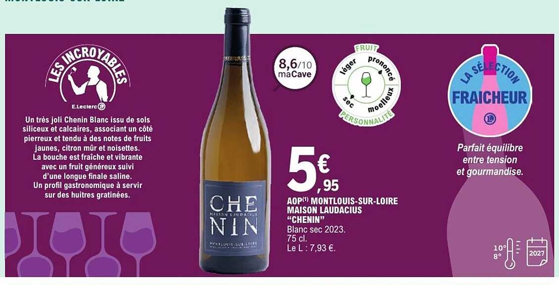 AOP Montlouis-sur-Loire Maison Laudacius "Chenin"