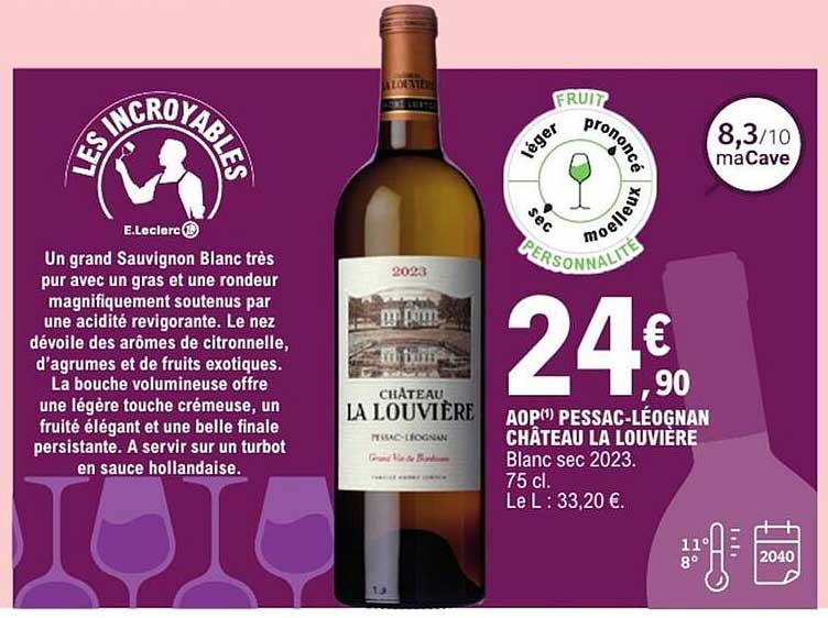 AOP PESSAC-LÉOGNAN CHÂTEAU LA LOUVIÈRE