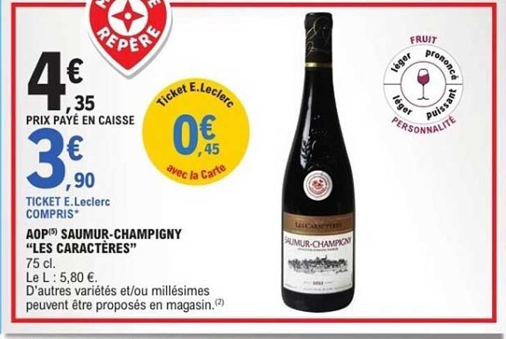 AOP Saumur-Champigny “Les Caractères”