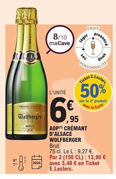 AOP(1) CRÉMANT D'ALSACE WOLFBERGER Brut