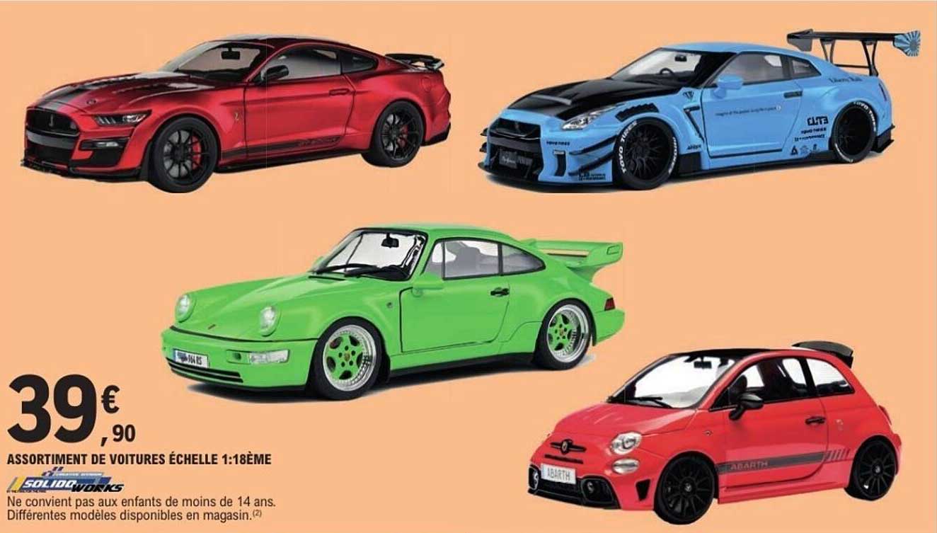 ASSORTIMENT DE VOITURES ÉCHELLE 1:18ÈME