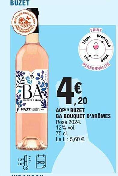 BA BOUQUET D'ARÔMES Rosé 2024