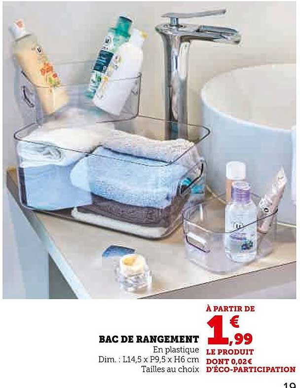 BAC DE RANGEMENT