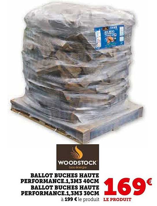 BALLLOT BÛCHES HAUTE PERFORMANCE.1,3M3 40CM