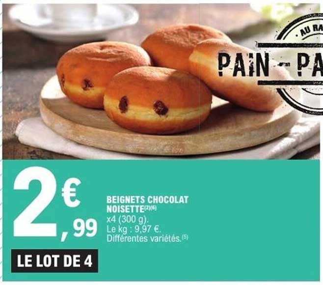 BEIGNETS CHOCOLAT NOISETTE