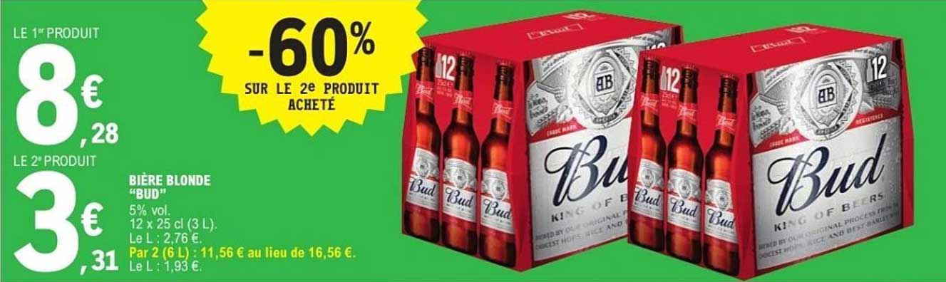 Bière Blonde "Bud"