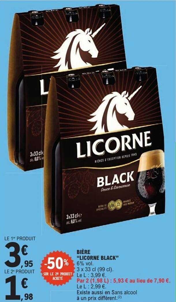BIÈRE 'LICORNE BLACK'