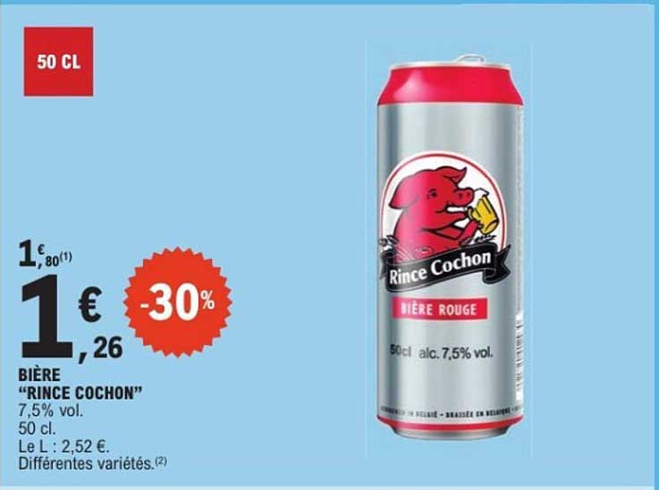 Bière "Rince Cochon"