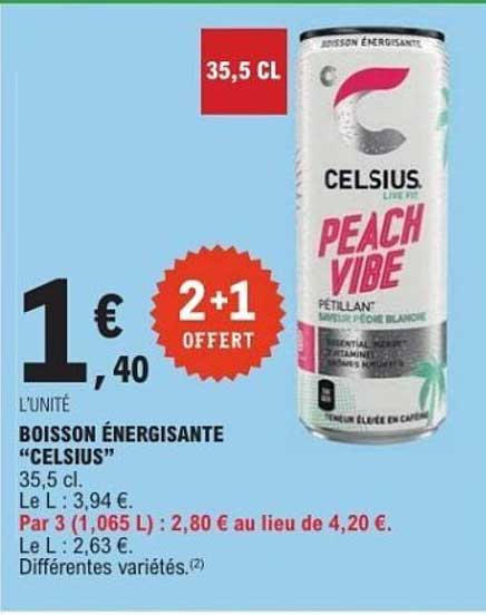 BOISSON ÉNERGISANTE "CELSIUS"
