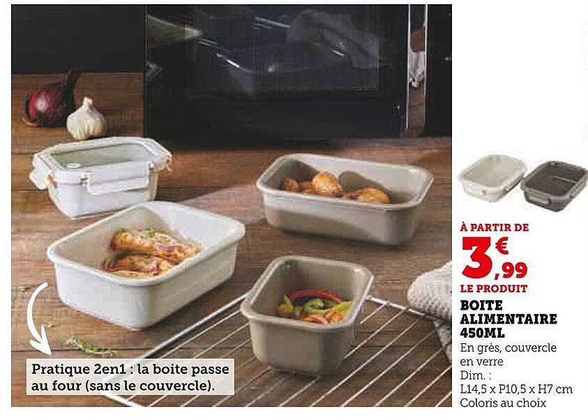 BOITE ALIMENTAIRE 450ML
