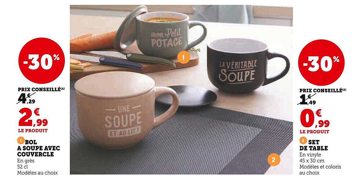 Bol à soupe avec couvercle
