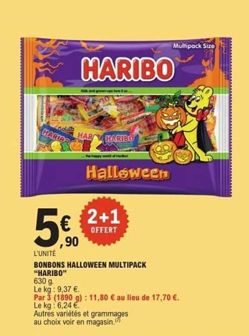 BONBONS HALLOWEEN MULTIPACK "HARIBO"