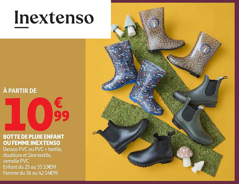 Botte de pluie enfant ou femme Inextenso