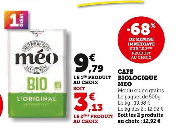 CAFÉ BIOLOGIQUE MEO