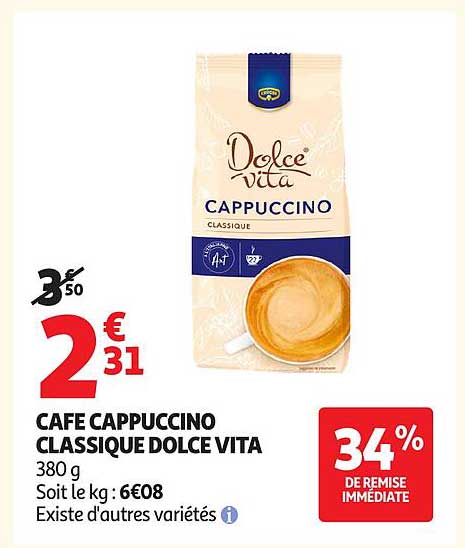 CAFE CAPPUCCINO CLASSIQUE DOLCE VITA