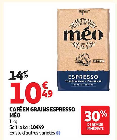 CAFÉ EN GRAINS ESPRESSO MÉO