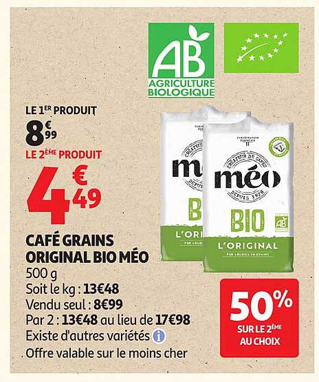 Café Grains Original Bio Méo