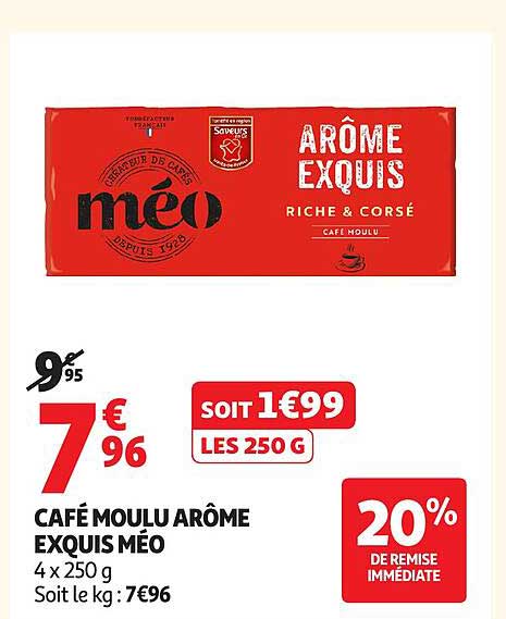 CAFÉ MOULU ARÔME EXQUIS MÈO