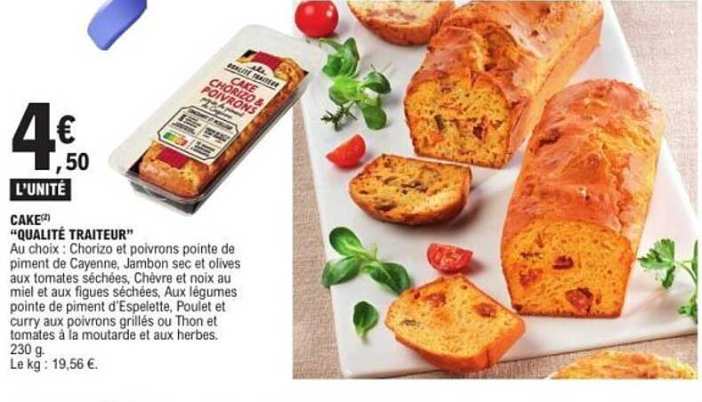 CAKE "QUALITÉ TRAITEUR"