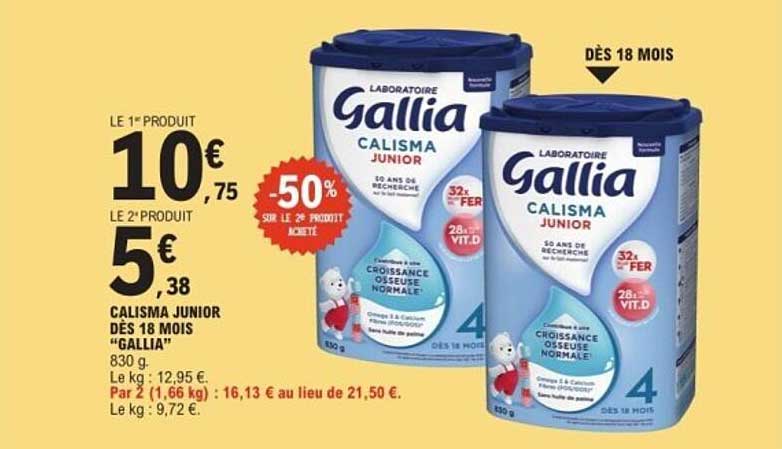 CALISMA JUNIOR DES 18 MOIS "GALLIA"