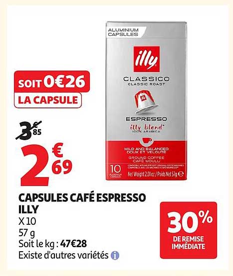 CAPSULES CAFÉ ESPRESSO ILLY