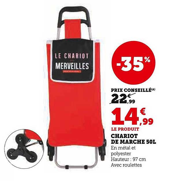CHARIOT DE MARCHE 50L