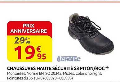 CHAUSSURES HAUTE SÉCURITÉ S3 PITON/ROC
