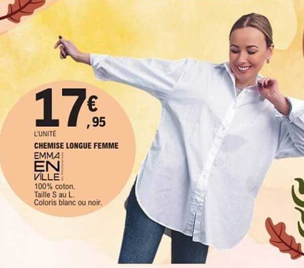 CHEMISE LONGUE FEMME