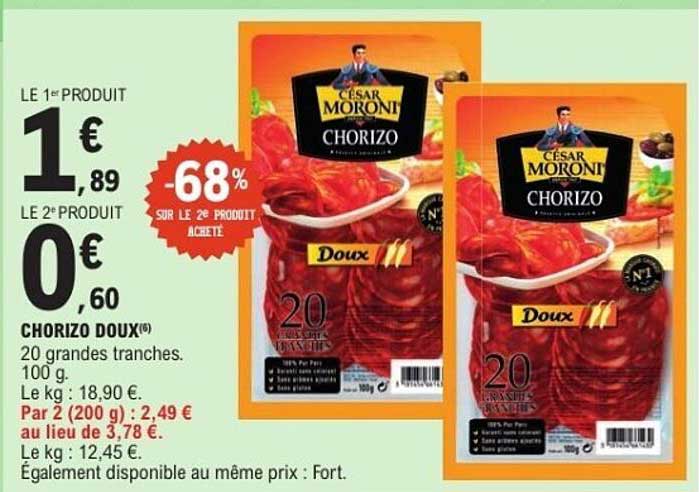 CHORIZO DOUX