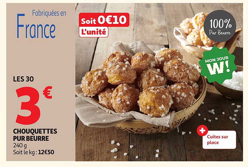 CHOUQUETTES PUR BEURRE