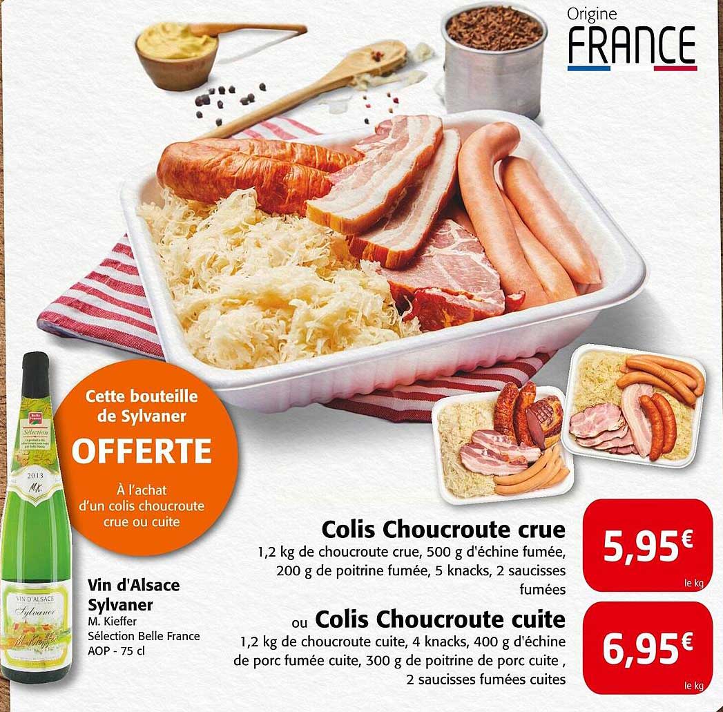 Colis Choucroute crue ou cuite