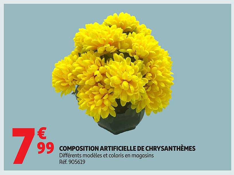 COMPOSITION ARTIFICIELLE DE CHRYSANTHÈMES