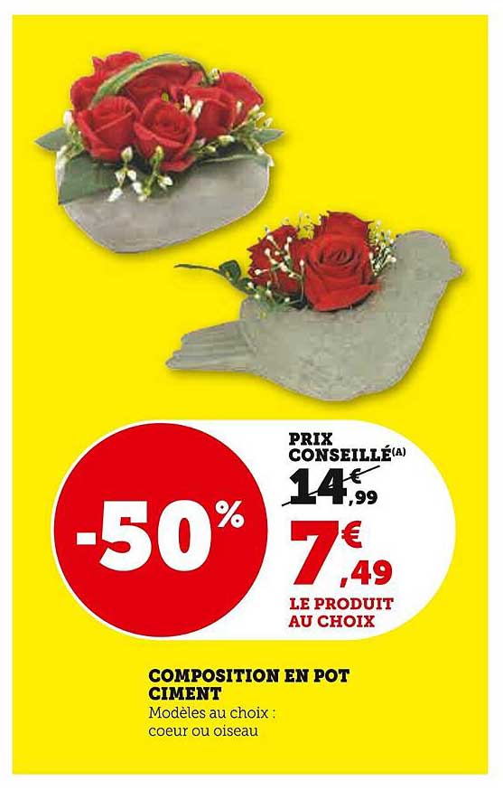 COMPOSITION EN POT CIMENT