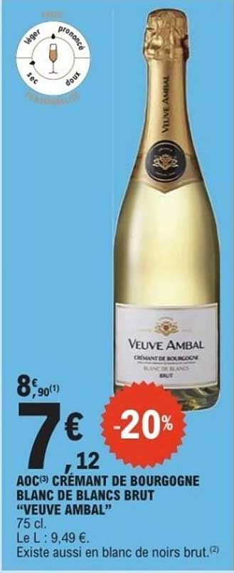 Cratment de Bourgogne Blanc de Blans Brut "Veuve Ambal"