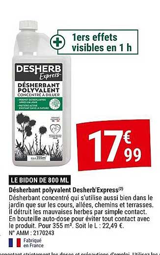 Désherbant polyvalent Desherb'Express