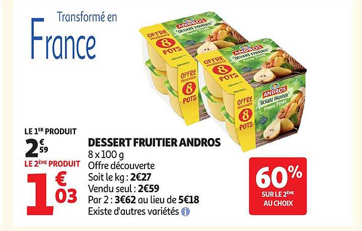 DESSERT FRUITIER ANDROS