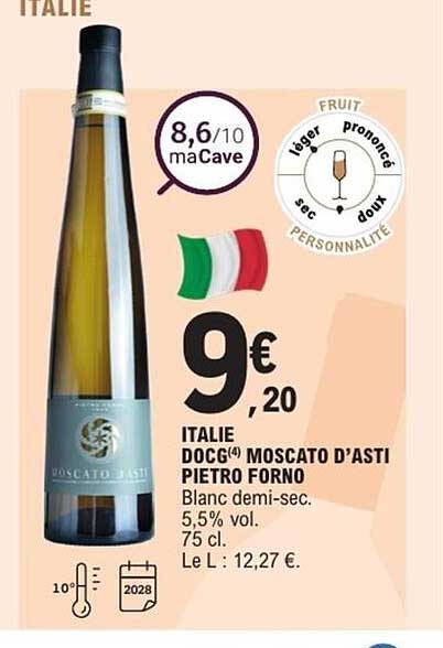 DOCG² MOSCATO D’ASTI PIETRO FORNO