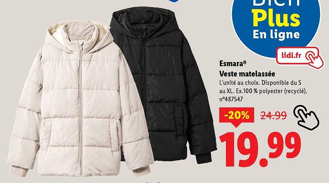 Esmara® Veste matelassée