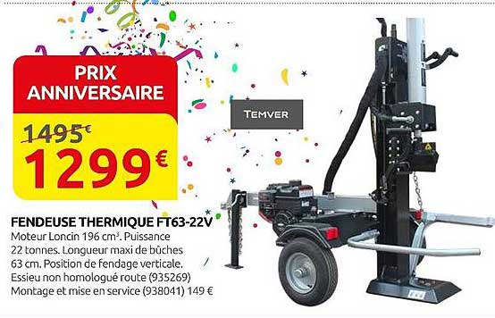 FENDEUSE THERMIQUE FT63-22V