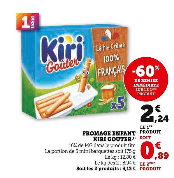 FROMAGE ENFANT KIRI GOUTER