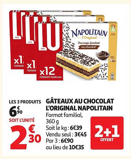 GÂTEAUX AU CHOCOLAT L'ORIGINAL NAPOLITAIN