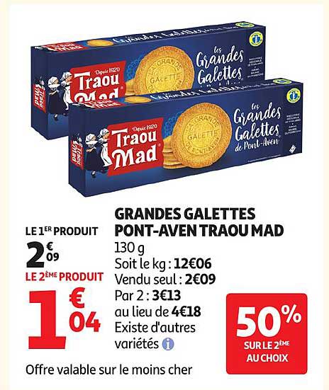 GRANDES GALETTES PONT-AVEN TRAOU MAD