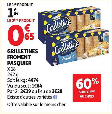 GRILLETINES FROMENT PASQUIER