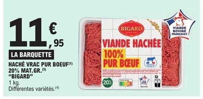 HACHÉ VRAC PUR BOEUF 100% PUR BOEUF