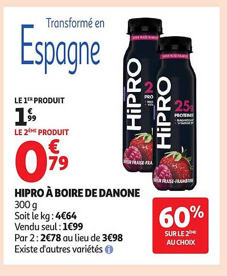 HIPRO À BOIRE DE DANONE