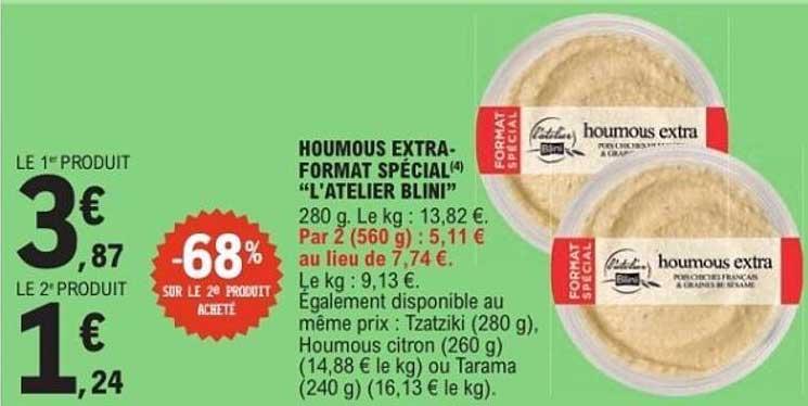 HOUMOUS EXTRA-FORMAT SPÉCIAL "L'ATELIER BLINI"