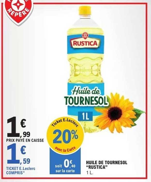 Huile de Tournesol "RUSTICA" 1 L