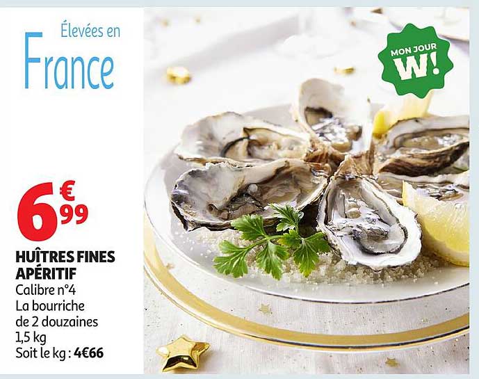 HUITRES FINES APÉRITIF