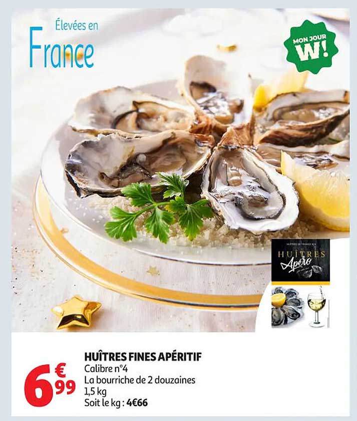 HUÎTRES FINES APÉRITIF